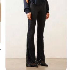 SW3 Bespoke Kensington Lace Flare Bell Bottom Pants